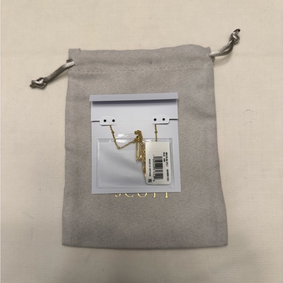 Kendra Scott Mini Elisa Gold Satellite Short Pendant Necklace in Turquoise - Picture 2 of 3